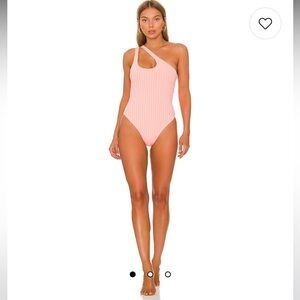 L*SPACE Phoebe One Piece in Crystal Pink & Lemon Drop NWT Small/ size 6